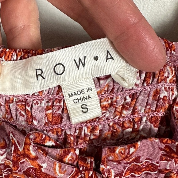 Nordstrom Smocked Puff Sleeve Mini Dress Red Pink Size Small Sweetheart Boho S - Picture 3 of 10